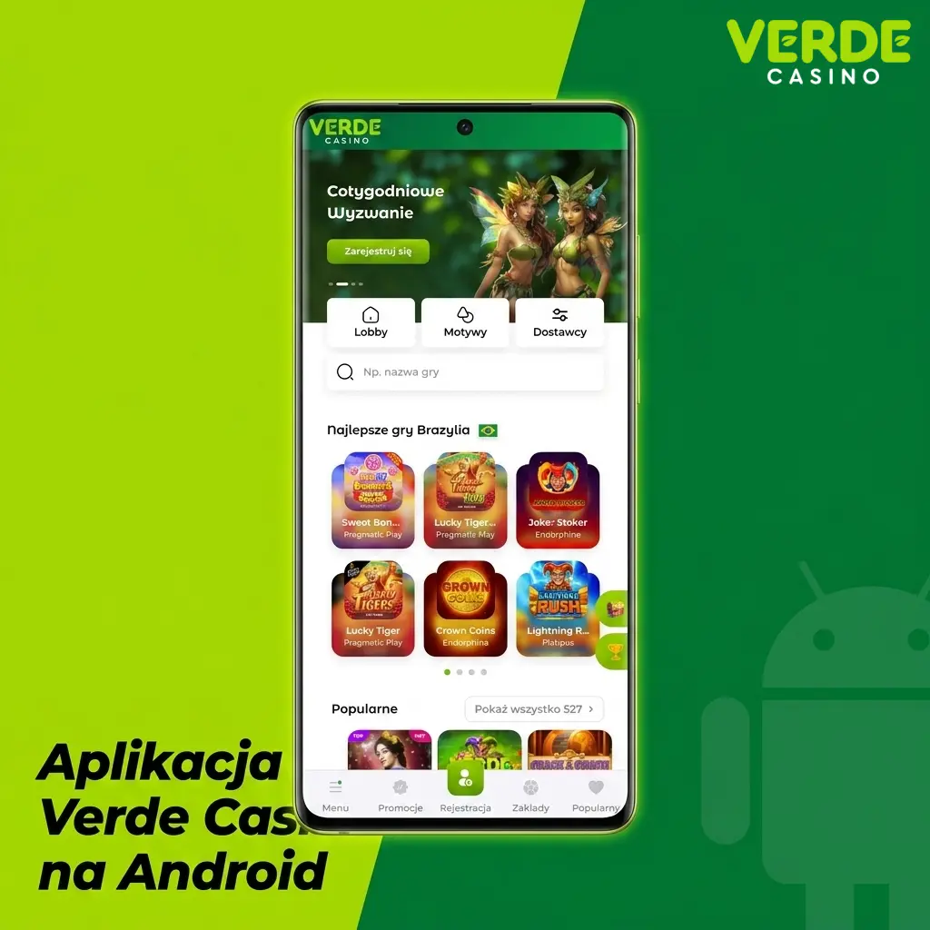 Aplikacja Verde Casino na Android – pobieranie pliku APK i instalacja na urządzeniu mobilnym