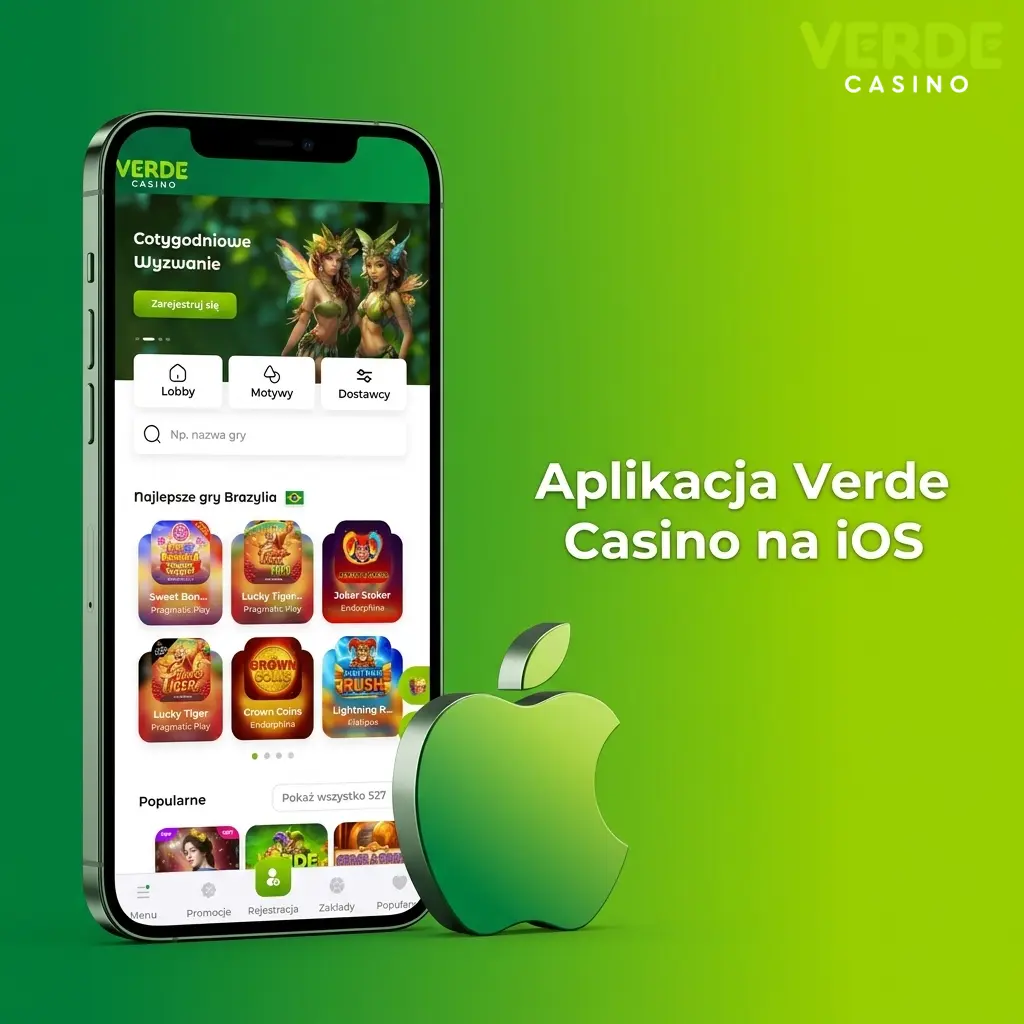 Aplikacja Verde Casino na iOS dla iPhone i iPad – bezpłatna, zoptymalizowana, wymaga iOS 13.0