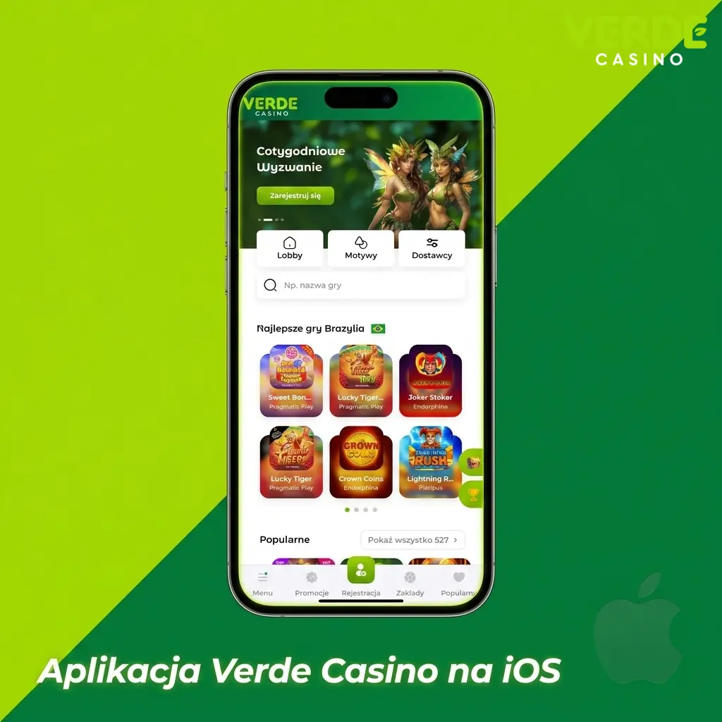Instrukcja instalacji aplikacji Verde Casino PWA na iPhone i iPad z systemem iOS 13.0 lub nowszym