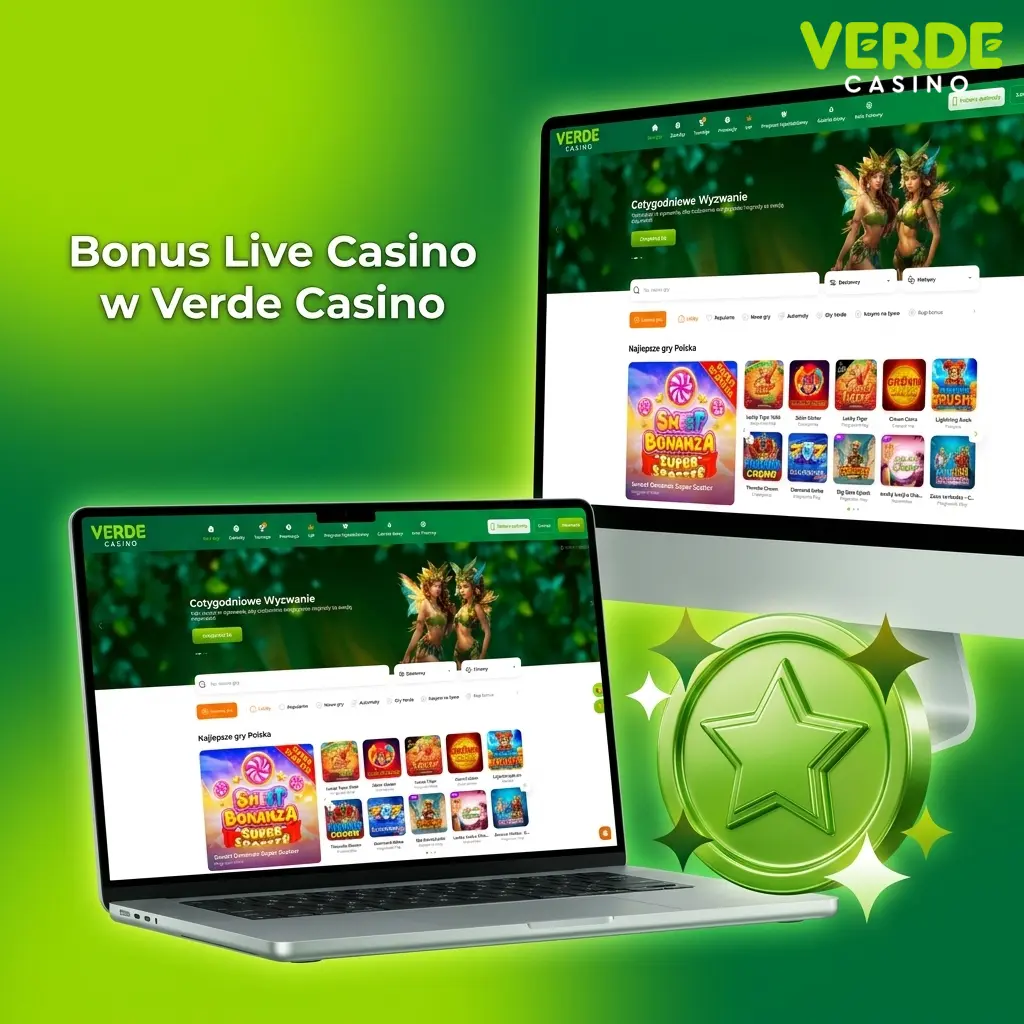 Bonus powitalny Verde Casino 520% do 5000 PLN i 220 darmowych spinów dla nowych graczy z Polski