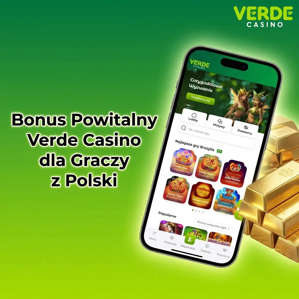 Verde Casino bonus powitalny 520% do 5000 PLN i 220 darmowych spinów dla nowych graczy z Polski