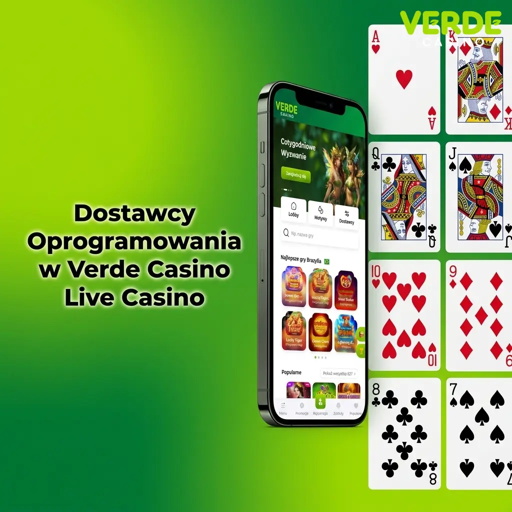 Dostawcy oprogramowania Verde Casino Live: Evolution, Pragmatic Play, Ezugi, Playtech, NetEnt, Authentic Gaming