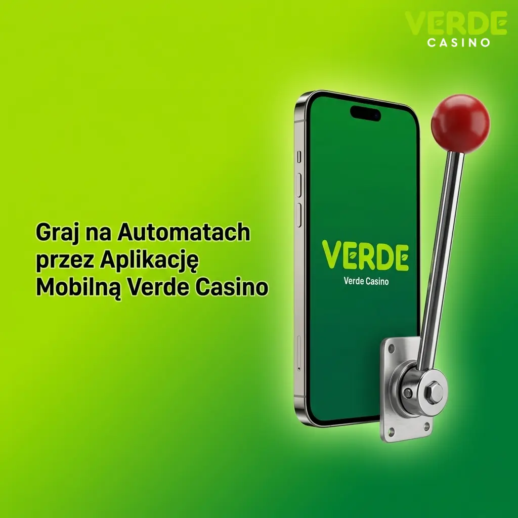 Gracz używający Verde Casino na smartfonie z dostępem do ponad 7000 automatów mobilnych