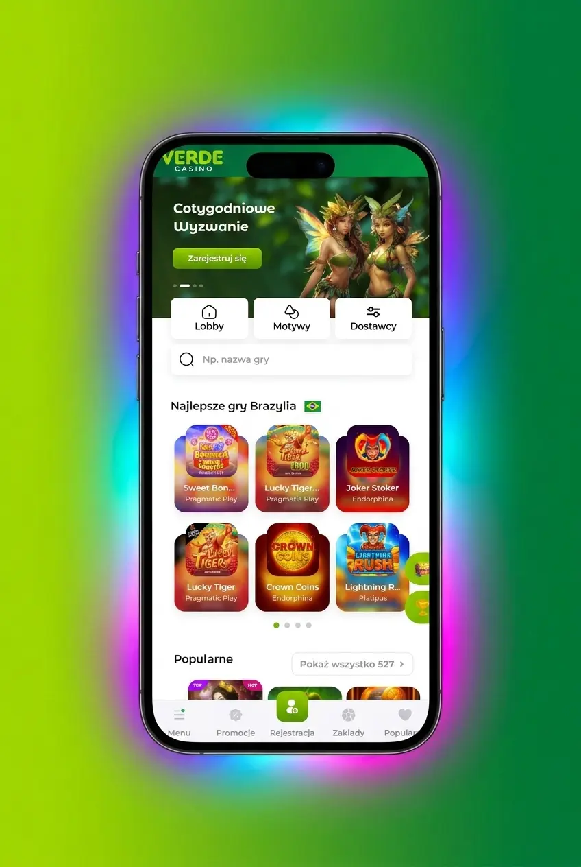 Instrukcja gry na automatach w Verde Casino – logowanie, depozyt i wybór slotów krok po kroku