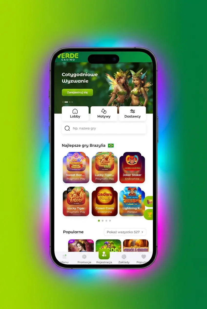 Instrukcja gry na automatach w Verde Casino – logowanie, depozyt i wybór slotów krok po kroku