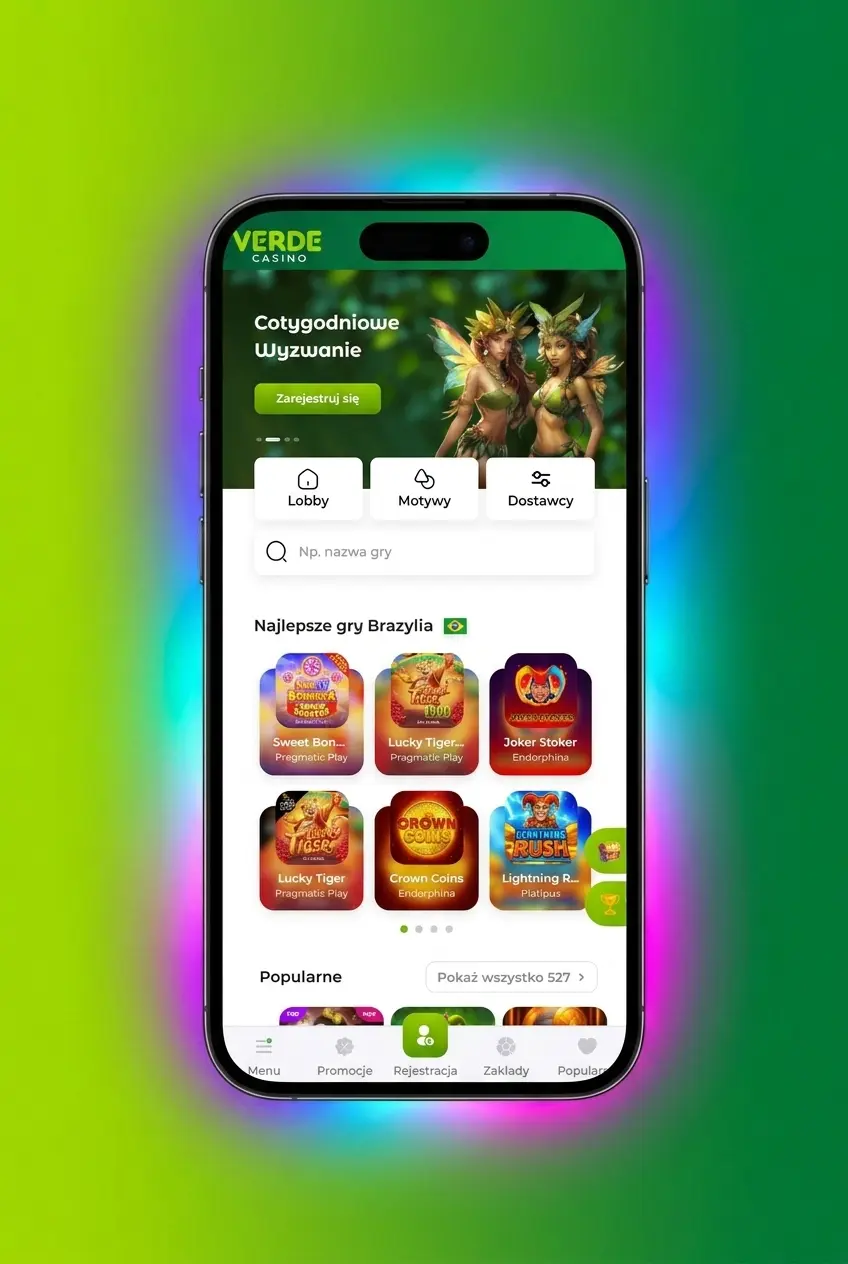 Instrukcja gry na automatach w Verde Casino – logowanie, depozyt i wybór slotów krok po kroku