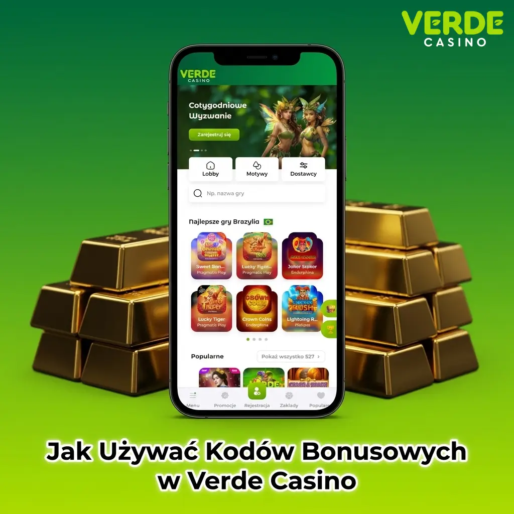 Gracz wpisuje kod bonusowy Verde Casino w kasie podczas dokonywania depozytu online