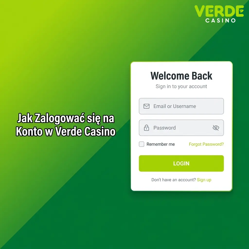 Instrukcja logowania do Verde Casino – kroki dostępu do konta gracza przez stronę kasyna