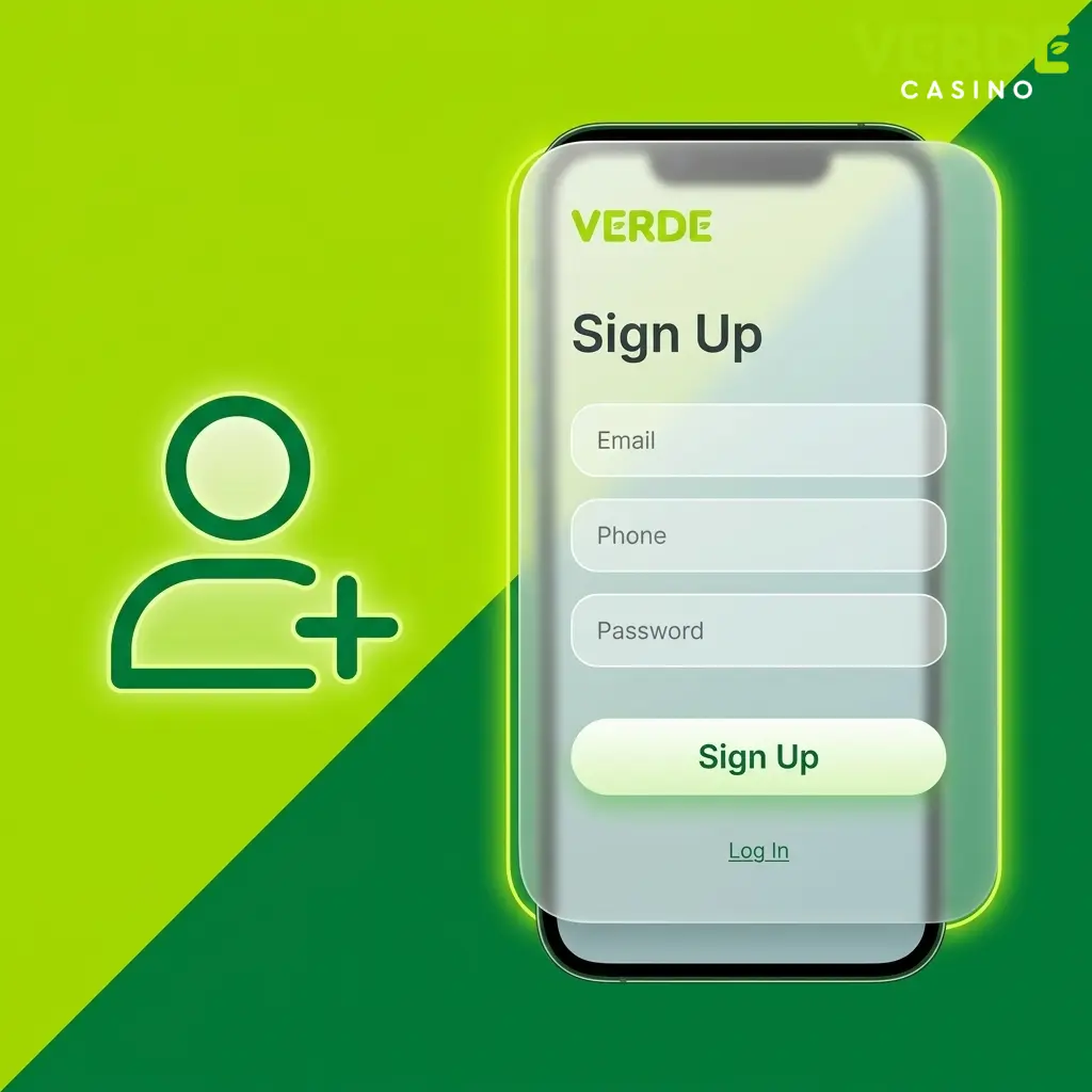Formularz rejestracji Verde Casino w Polsce – szybkie zakładanie konta przez e-mail lub Google