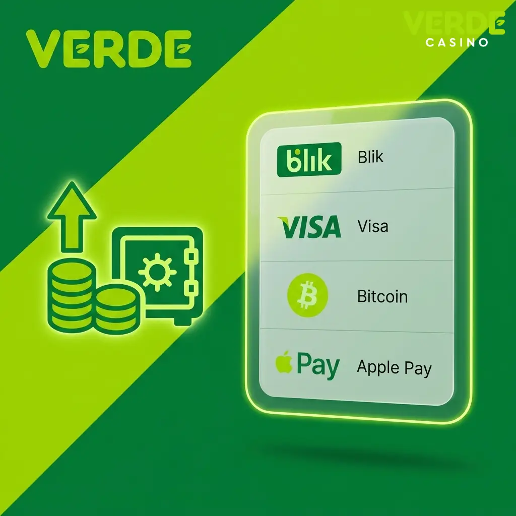 Metody depozytu w Verde Casino: BLIK, Visa, Mastercard, Apple Pay, Bitcoin i więcej od 20 PLN