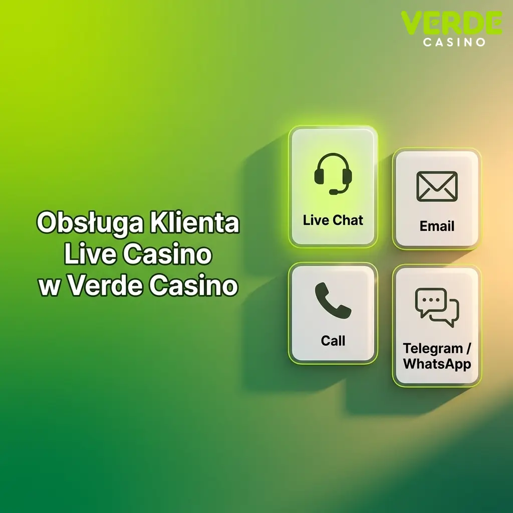 Obsługa klienta Verde Casino dostępna 24/7 – live chat, e-mail i FAQ dla graczy z Polski