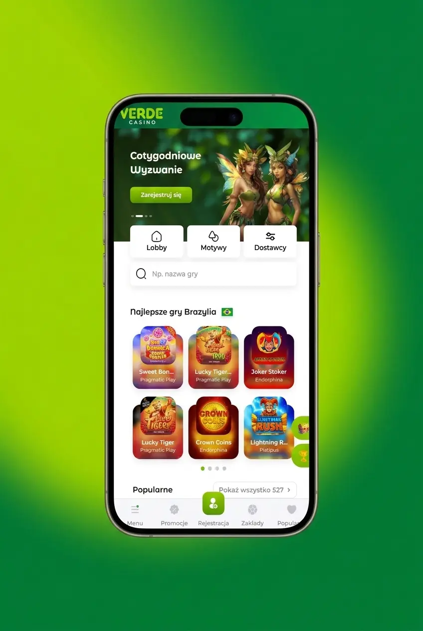Instrukcja stawiania pierwszego zakładu sportowego w Verde Casino krok po kroku dla graczy z Polski