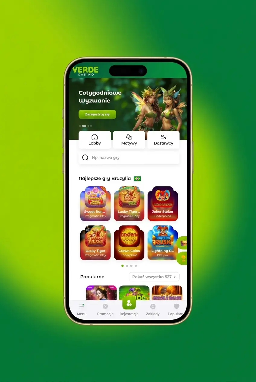 Instrukcja stawiania pierwszego zakładu sportowego w Verde Casino krok po kroku dla graczy z Polski