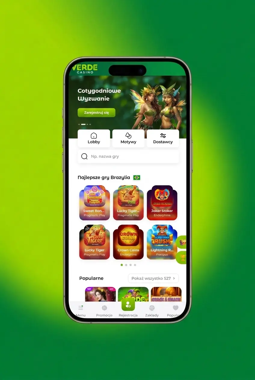 Instrukcja stawiania pierwszego zakładu sportowego w Verde Casino krok po kroku dla graczy z Polski