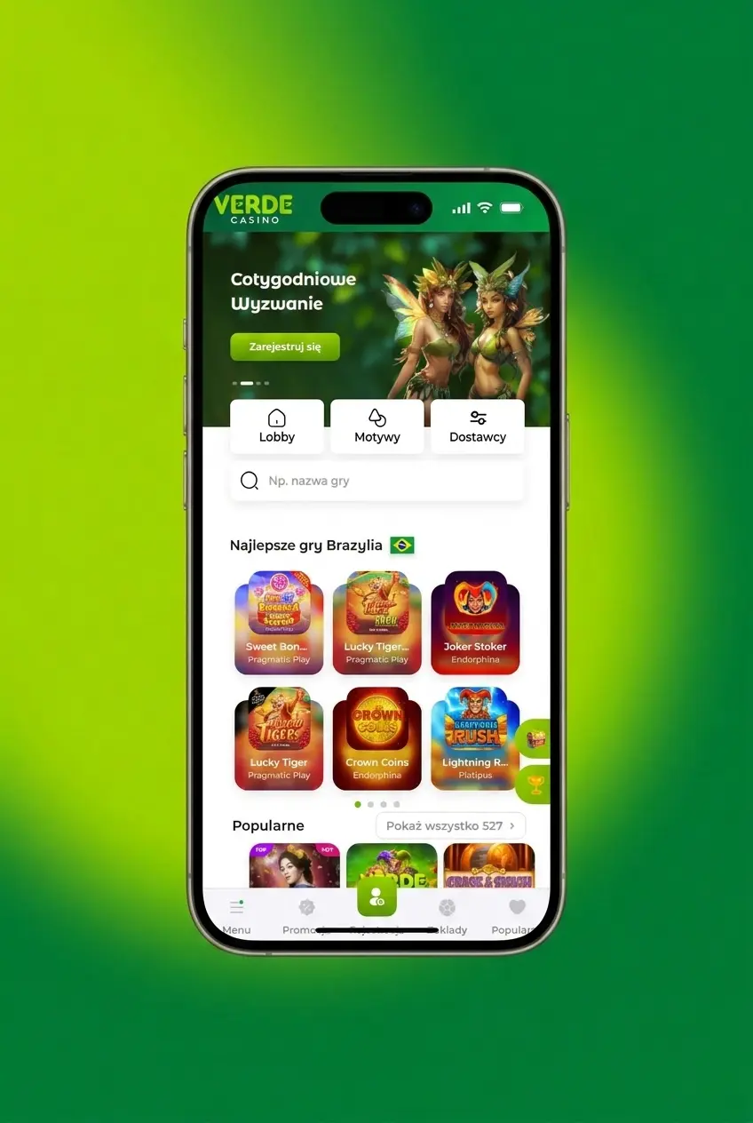 Instrukcja stawiania pierwszego zakładu sportowego w Verde Casino krok po kroku dla graczy z Polski