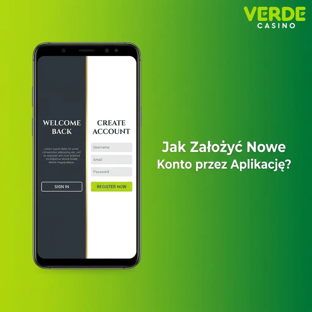 Rejestracja konta w Verde Casino przez aplikację mobilną – prosty formularz rejestracji krok po kroku