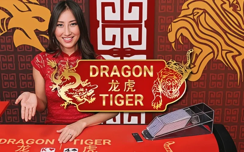 Przetestuj swoje szczęście w grze live Dragon Tiger w Verde Casino.