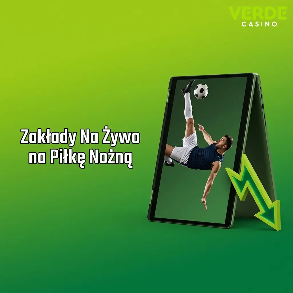 Zakłady na żywo na piłkę nożną w Verde Casino z trackerem meczu i statystykami w czasie rzeczywistym